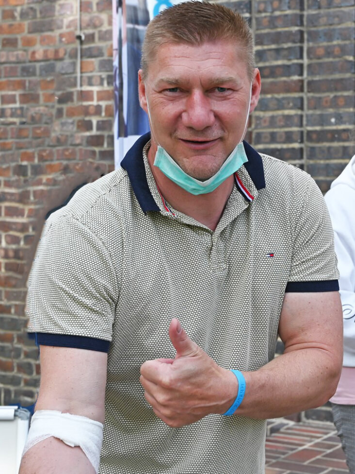 Christian Gille, Carreras Blutspendetag in Lepizig