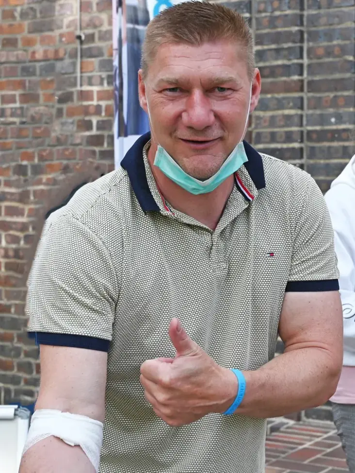 Christian Gille, Carreras Blutspendetag in Lepizig