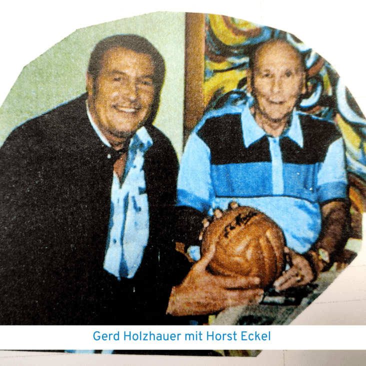 Stifter des Balls Gerd Holzhauer mit Horst Eckel