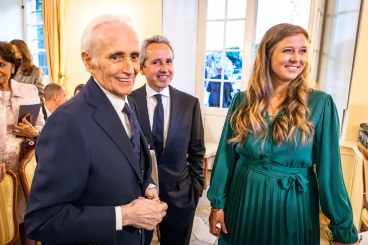 José Carreras mit Sohn Albert Carreras und Nina Eichinger