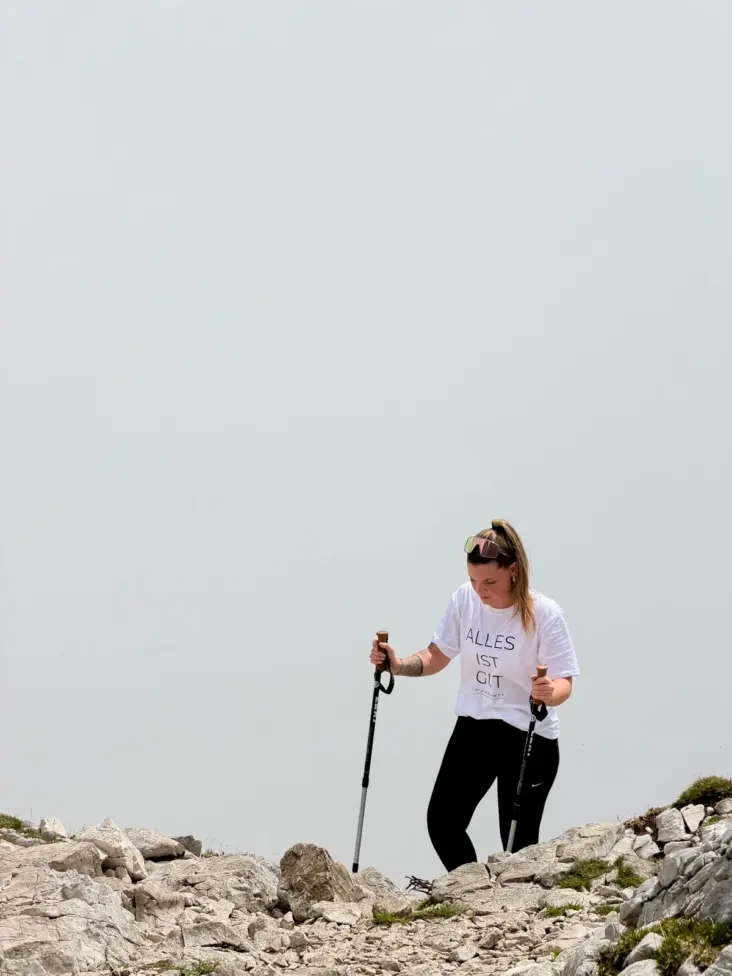 Justinas Spendenlauf auf die Zugspitze